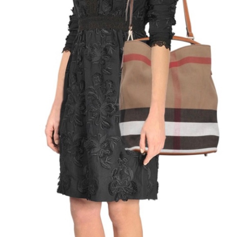 Large Authentic Burberry Susanna Hobo Bag with Pouch and Dust Bag